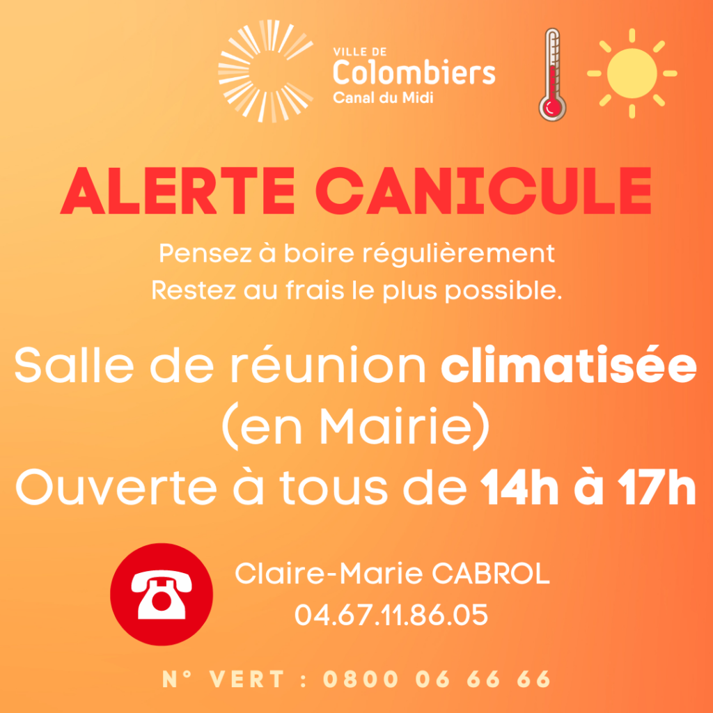 ALERTE CANICULE