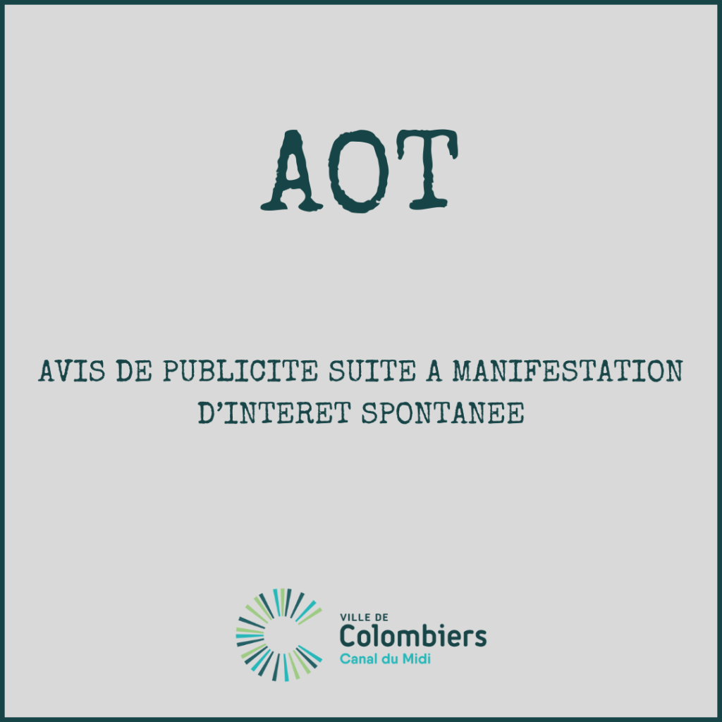 AVIS DE PUBLICITE