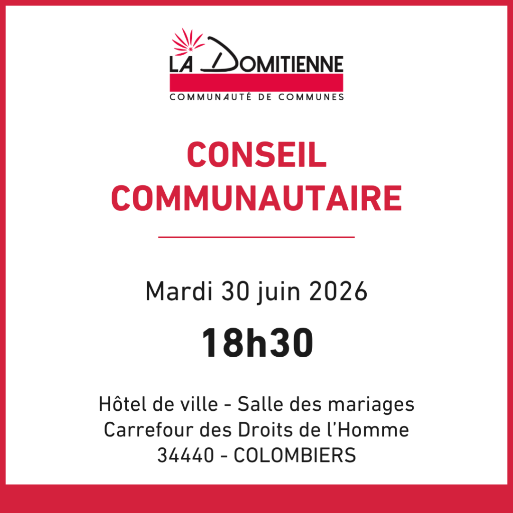 Conseil communautaire La Domitienne
