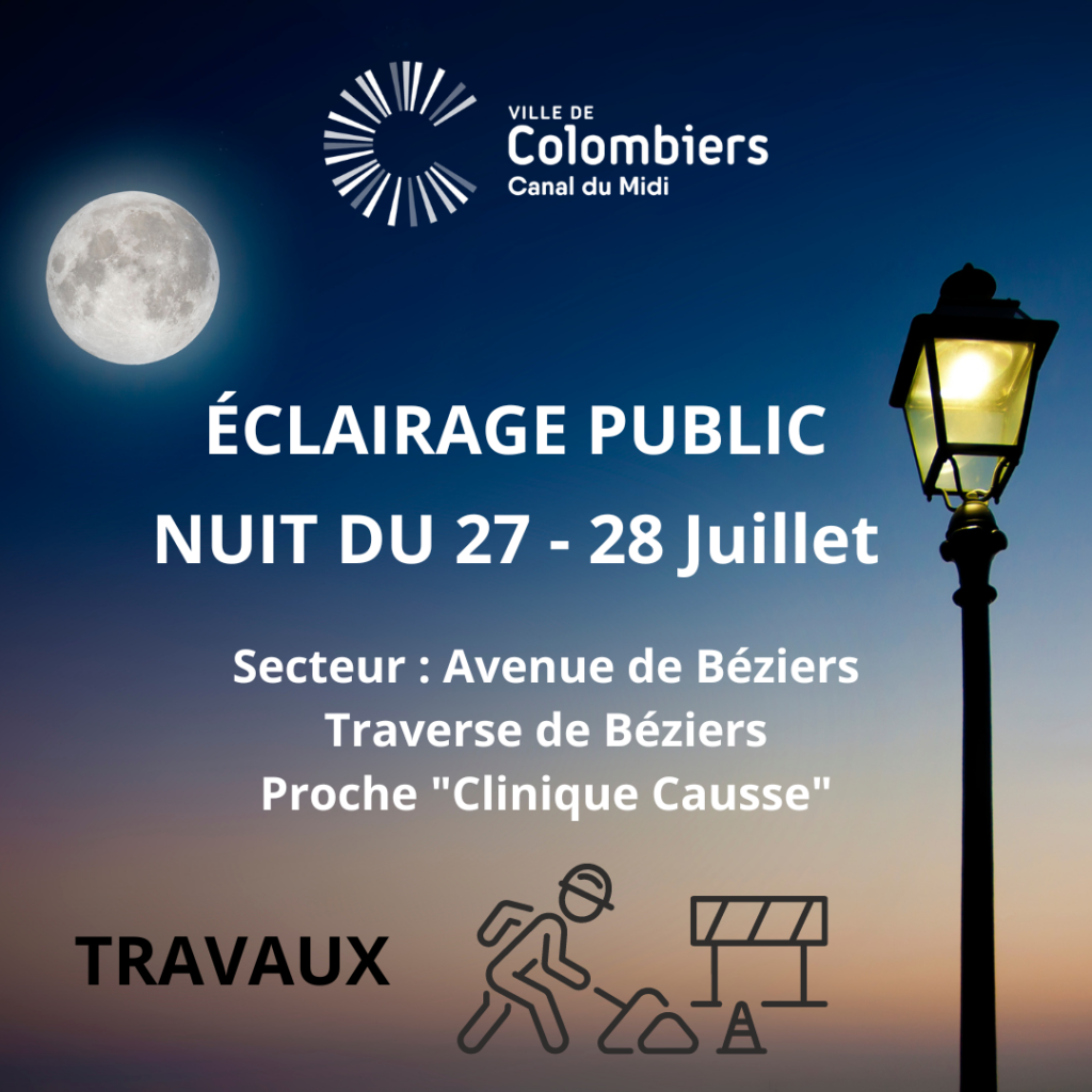 ÉCLAIRAGE PUBLIC 27 28 Juillet