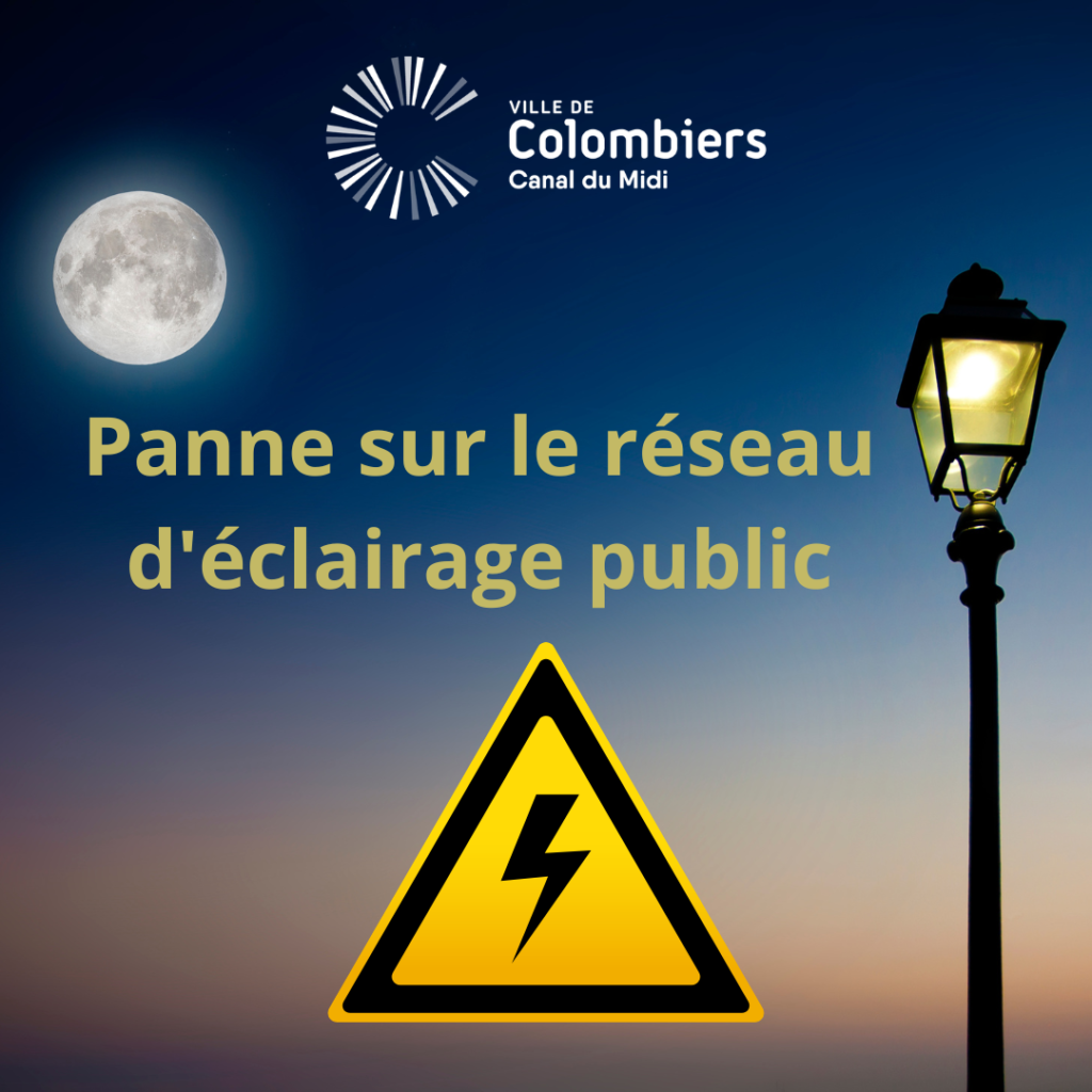 Panne Sur Le Réseau D'éclairage Public