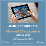 Jeux sur tablette