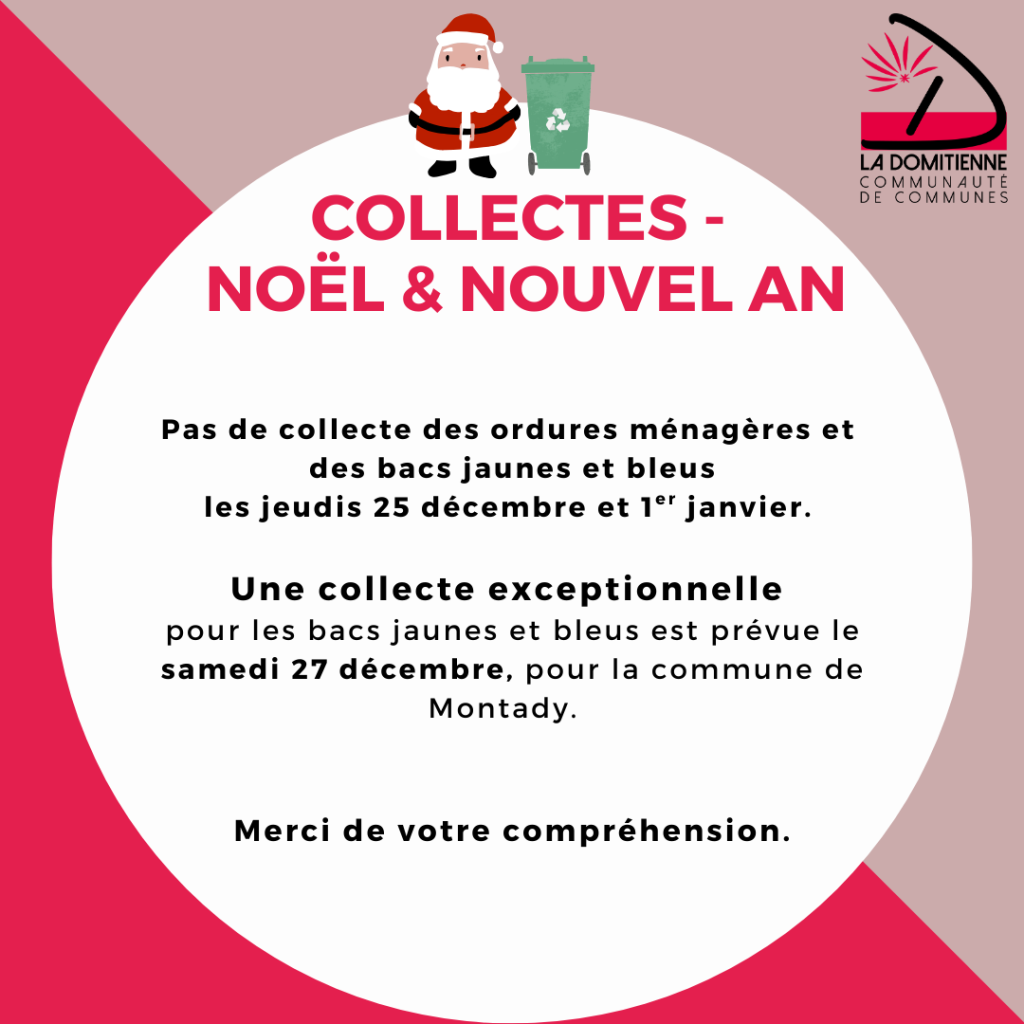 COLLECTES NOEL &amp; NOUVEL AN 2025