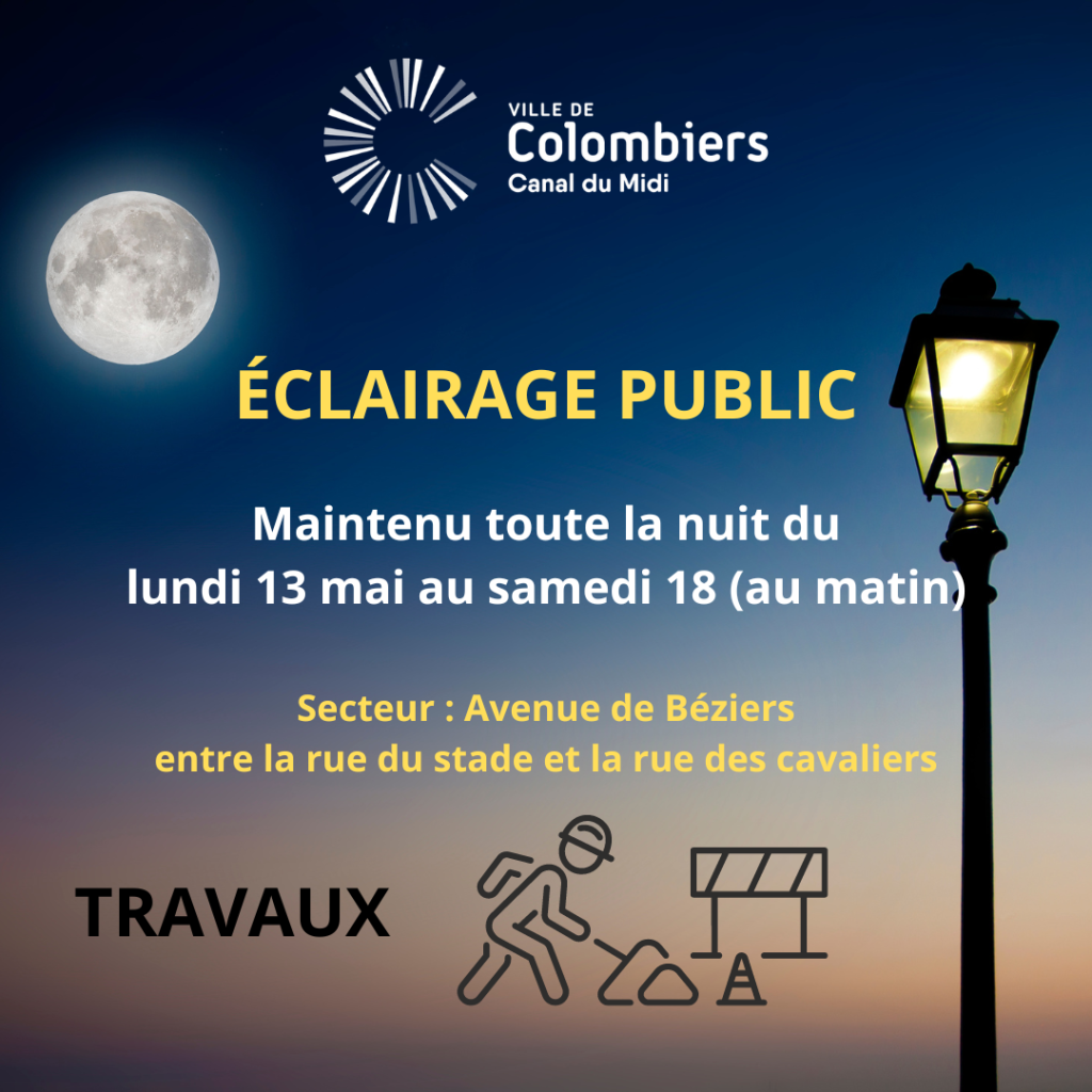 Eclairage public 13-18 Mai Eclairage public 13-18 Mai