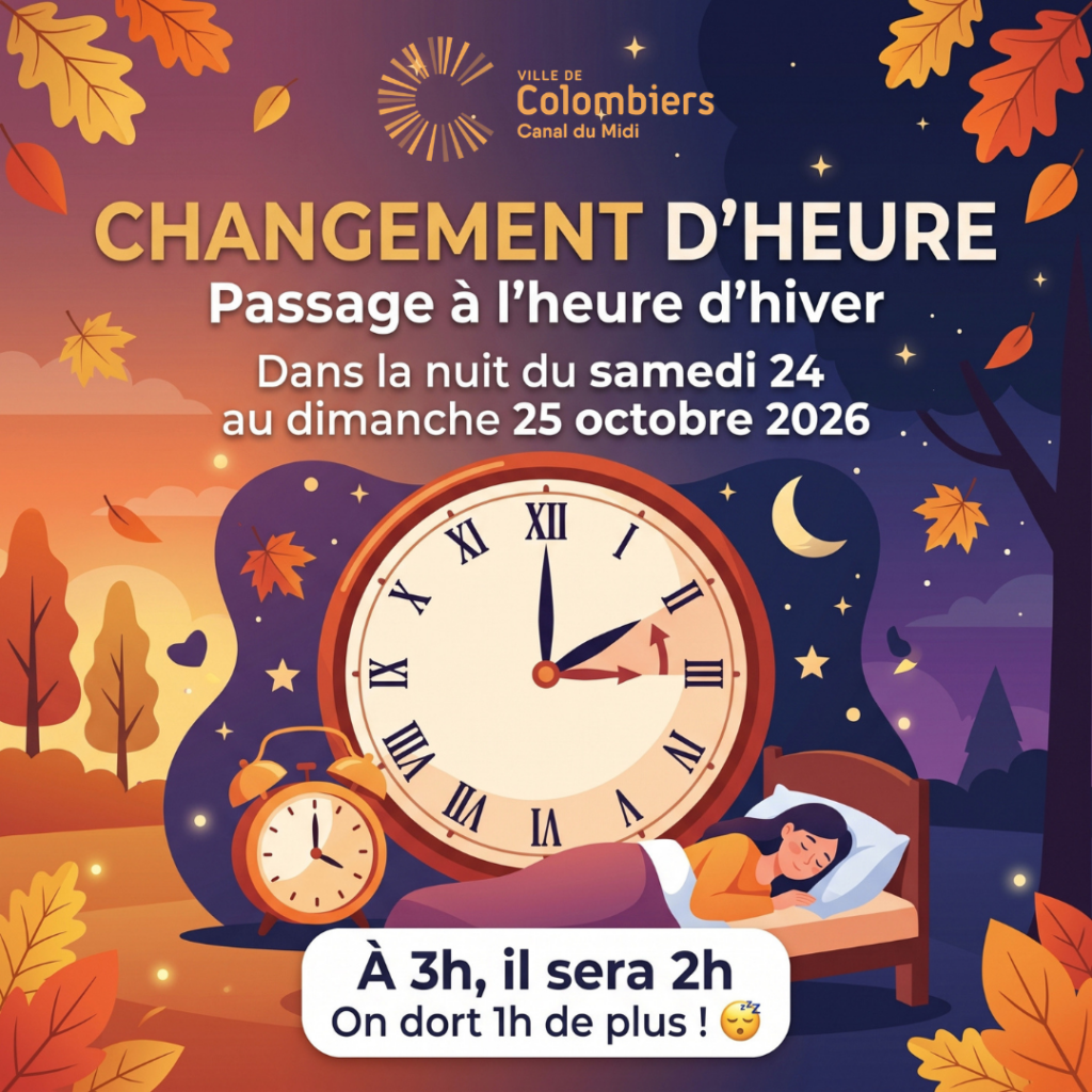 changement d'horaire hiver